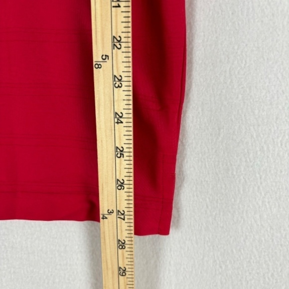 Pebble Beach Performance Golf Polo Shirt Red with Red Stripes Size L - Picture 10 of 11